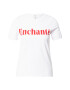 River Island Tricou 'ENCHANTE' roz pitaya / alb - Pled.ro