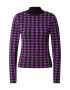 River Island Tricou 'HOUNDSTOOTH' lila / negru - Pled.ro