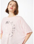 River Island Tricou roz deschis / argintiu - Pled.ro