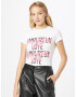 River Island Tricou roz deschis / negru / alb - Pled.ro