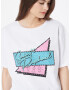 River Island Tricou 'SAINT' azuriu / roz deschis / negru / alb - Pled.ro