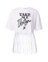 River Island Tricou 'TAKE ME TO IBIZA' negru / alb - Pled.ro