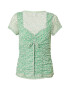 River Island Tricou verde pastel / portocaliu / alb - Pled.ro