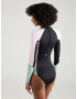 ROXY Costum de baie sport albastru deschis / roz pastel / negru - Pled.ro