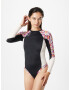 ROXY Costum de baie sport gri metalic / ciclam / portocaliu / alb - Pled.ro