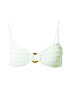 ROXY Sutien costum de baie 'CHECK IT' verde mentă / alb - Pled.ro