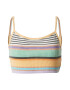 ROXY Top 'Best Time of Day' gri metalic / verde deschis / lila / portocaliu - Pled.ro