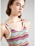 ROXY Top brodat 'SAILING FLOW' bej / albastru deschis / portocaliu pastel / fucsia - Pled.ro