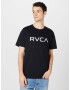 RVCA Tricou negru / alb - Pled.ro