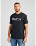 RVCA Tricou negru / alb - Pled.ro