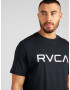 RVCA Tricou negru / alb - Pled.ro