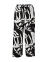 s.Oliver Pantaloni negru / alb - Pled.ro