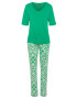 s.Oliver Pijama verde / alb - Pled.ro