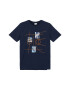 s.Oliver Tricou bleumarin / albastru deschis / gri deschis / portocaliu neon - Pled.ro