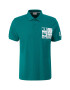 s.Oliver Tricou verde smarald / alb - Pled.ro