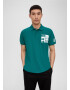 s.Oliver Tricou verde smarald / alb - Pled.ro