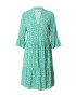 SAINT TROPEZ Rochie 'Eda' verde jad / alb murdar - Pled.ro