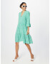 SAINT TROPEZ Rochie 'Eda' verde jad / alb murdar - Pled.ro