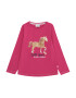 SALT AND PEPPER Tricou 'Horse' auriu / roșu cranberry / negru / alb - Pled.ro