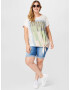 SAMOON Tricou albastru / verde / portocaliu pastel / alb - Pled.ro