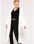 SASSYCLASSY Cardigan dimensiuni mari alb - Pled.ro