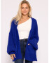 SASSYCLASSY Cardigan dimensiuni mari albastru regal - Pled.ro