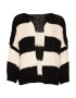 SASSYCLASSY Cardigan dimensiuni mari bej / negru - Pled.ro