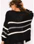 SASSYCLASSY Cardigan dimensiuni mari gri / negru / alb - Pled.ro