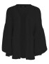 SASSYCLASSY Cardigan dimensiuni mari negru - Pled.ro