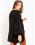 SASSYCLASSY Cardigan dimensiuni mari negru - Pled.ro