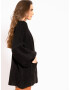 SASSYCLASSY Cardigan dimensiuni mari negru - Pled.ro