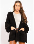 SASSYCLASSY Cardigan dimensiuni mari negru - Pled.ro