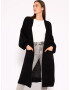 SASSYCLASSY Cardigan dimensiuni mari negru - Pled.ro