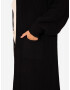 SASSYCLASSY Cardigan dimensiuni mari negru - Pled.ro