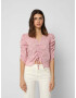 Scalpers Tricou 'Gingham' mauve / roz / alb - Pled.ro