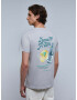 Scalpers Tricou 'Lemon Tee' albastru / gri - Pled.ro