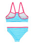 SCHIESSER Costum de baie două piese albastru aqua / portocaliu deschis / roz neon / roz deschis / alb - Pled.ro