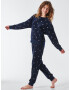 SCHIESSER Pijamale indigo / alb - Pled.ro