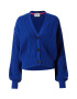 SCOTCH & SODA Geacă tricotată albastru cobalt / alb - Pled.ro