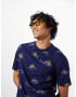 SCOTCH & SODA Tricou bleumarin / galben miere / roz / alb - Pled.ro