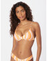 Seafolly Sutien costum de baie mov liliachiu / portocaliu caisă / portocaliu mandarină / alb - Pled.ro