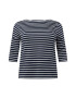 Selected Femme Curve Tricou 'FANDARD' albastru noapte / alb - Pled.ro