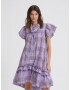 SELECTED FEMME Rochie 'Malike' maro / mauve / alb murdar - Pled.ro