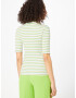 SELECTED FEMME Tricou 'Anna' verde deschis / alb - Pled.ro