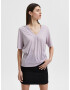 SELECTED FEMME Tricou 'Ivy' mov deschis / alb amestacat - Pled.ro