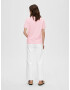 SELECTED FEMME Tricou roz pastel - Pled.ro