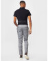 SELECTED HOMME Pantaloni gri / alb - Pled.ro