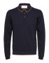 SELECTED HOMME Pulover 'HANK' bleumarin / portocaliu - Pled.ro