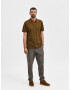 SELECTED HOMME Tricou 'Aze' oliv / portocaliu - Pled.ro