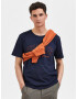 SELECTED HOMME Tricou 'RELAXBENE' bleumarin / portocaliu homar - Pled.ro